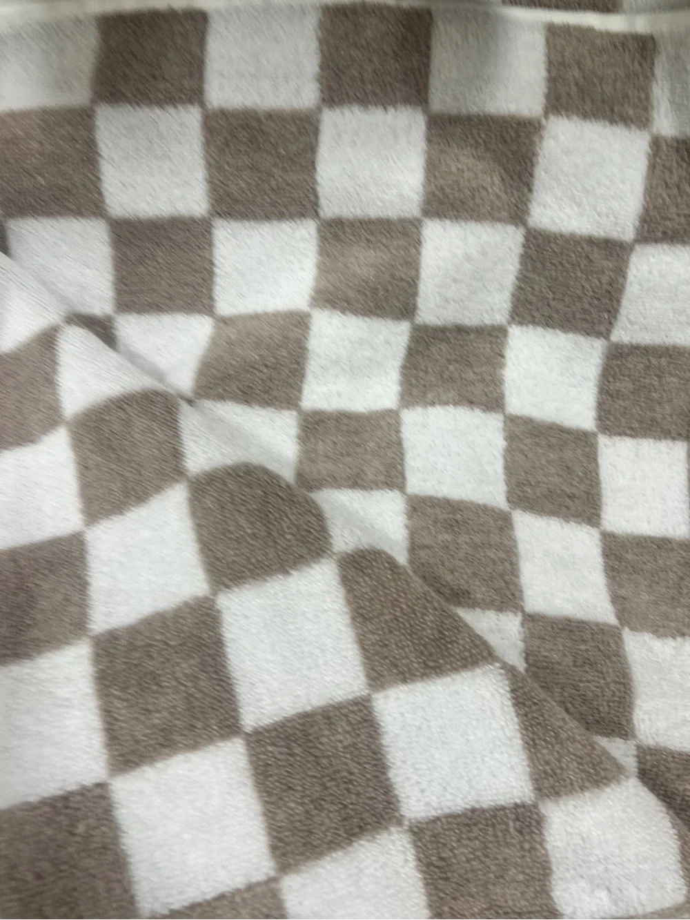 Common Thread Brown and White Checkered Eco Melange Bath Towels Set of 2